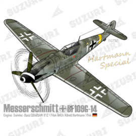 世界一の撃墜王。第二次世界大戦の東部戦線で352機を撃墜した伝説的エース、エーリヒ・アルフレート・ハルトマン中尉が搭乗した Bf 109 G-1 Messerschmitt Bf109 G-14 世界一の撃墜王ハルトマンのメッサーシュミット