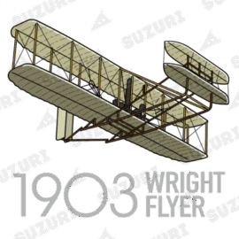 1903年、世界で初めて飛んだ動力飛行機、ライト兄弟の「WRIGHT FLYER」 Write Flyer ライトフライヤー1903