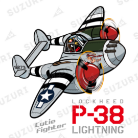Cutie Fighter ロッキード P-38J ライトニング
NYAO AVIATION オリジナルデフォルメイラスト
かわいいズングリしたP38ライトニング。
可愛いペンギンパイロットが操縦してます。 Cutie Fighter P38J Lightning ライトニング